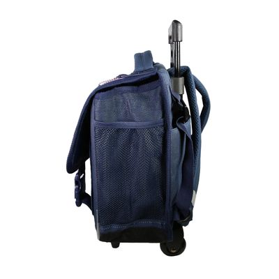 Cartable à roulettes Lili Lou - 2 compartiments - violet - Bagtrotter
