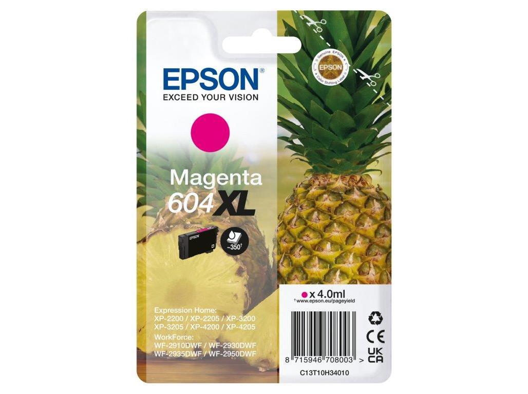 TINTEIRO ORIGINAL EPSON SINGLEPACK MAGENTA 604XL