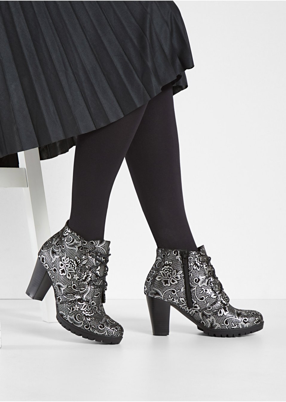 Bottines à lacets