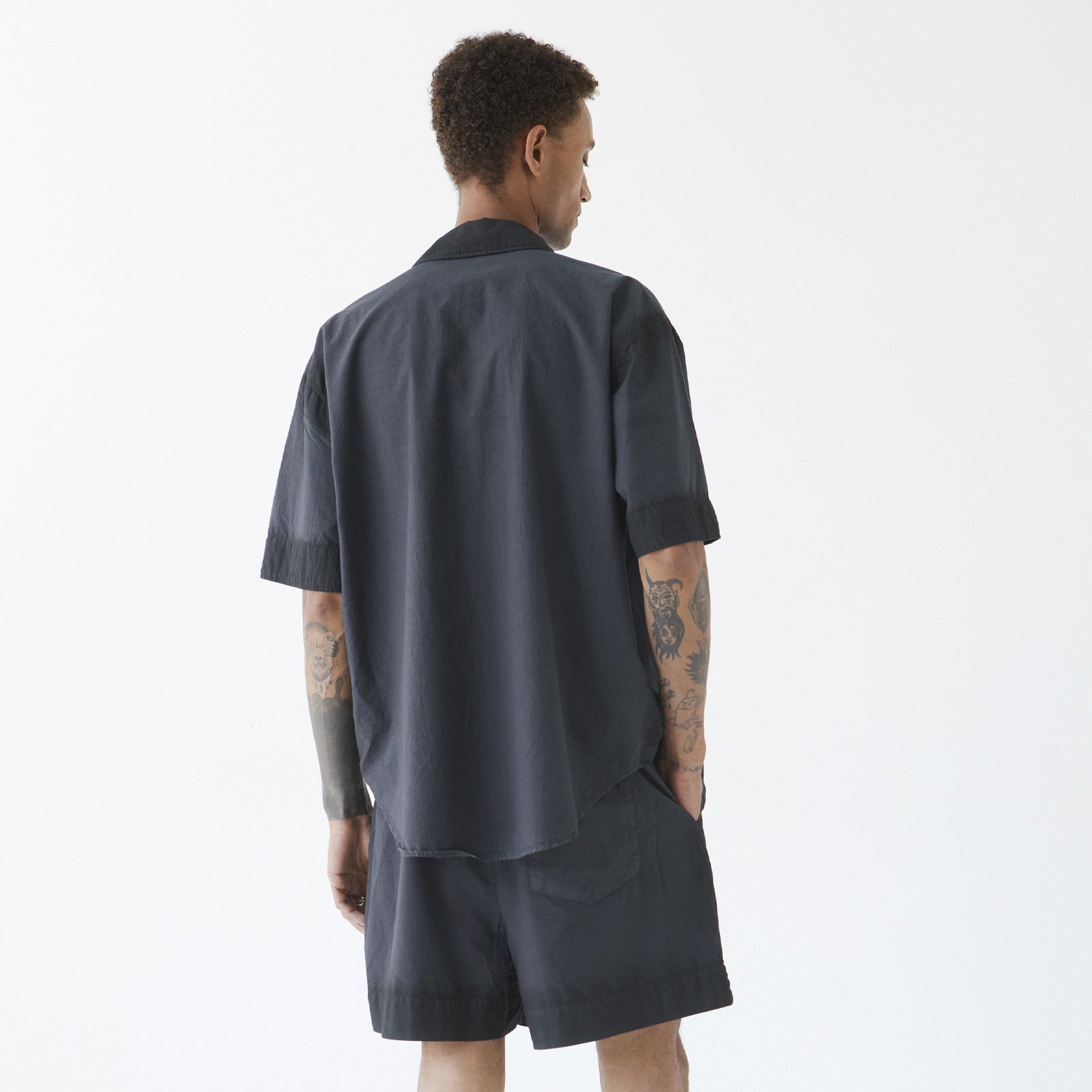 John Shirt shortsleeve washed black