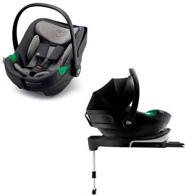Kinderkraft I-CARE i-Size Babybilstol, Cool Grey
