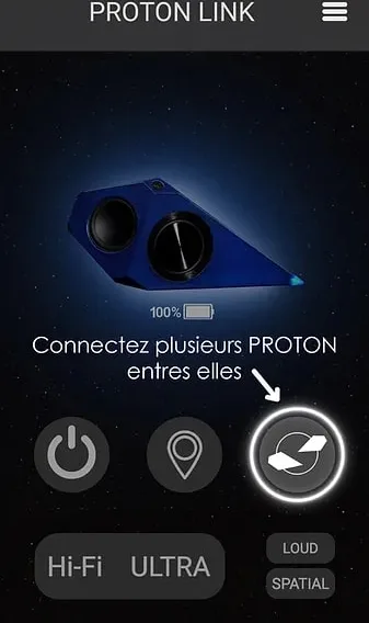 French Acoustics Proton V2 Bleu Enceintes Bluetooth portables