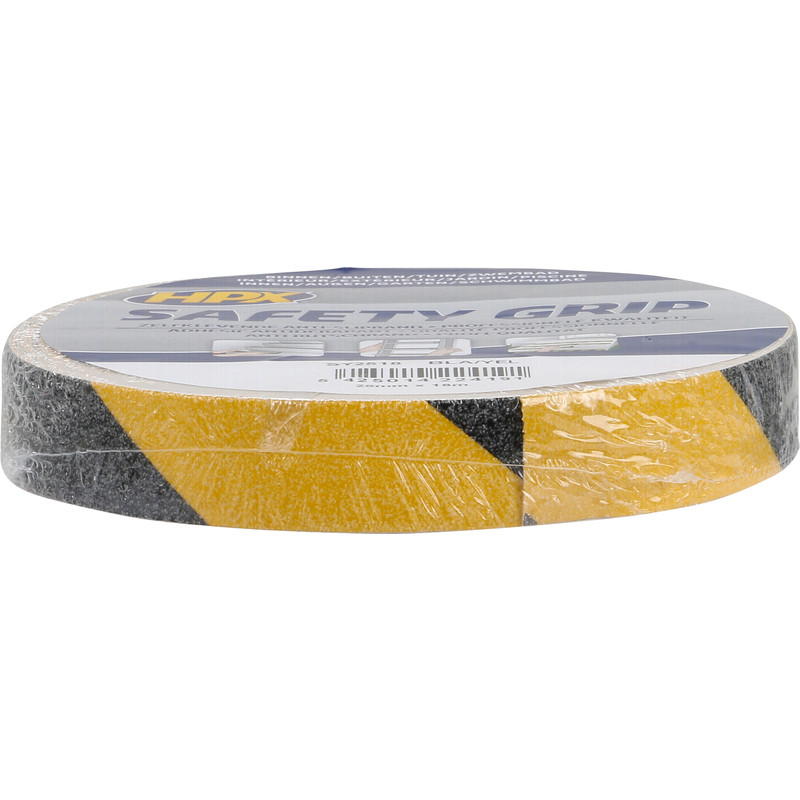 HPX anti-slip tape Geel/zwart 25mmx18m