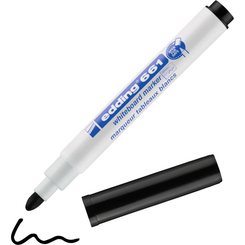 Marqueur effaçable Edding 661 pointe ogive 1 mm