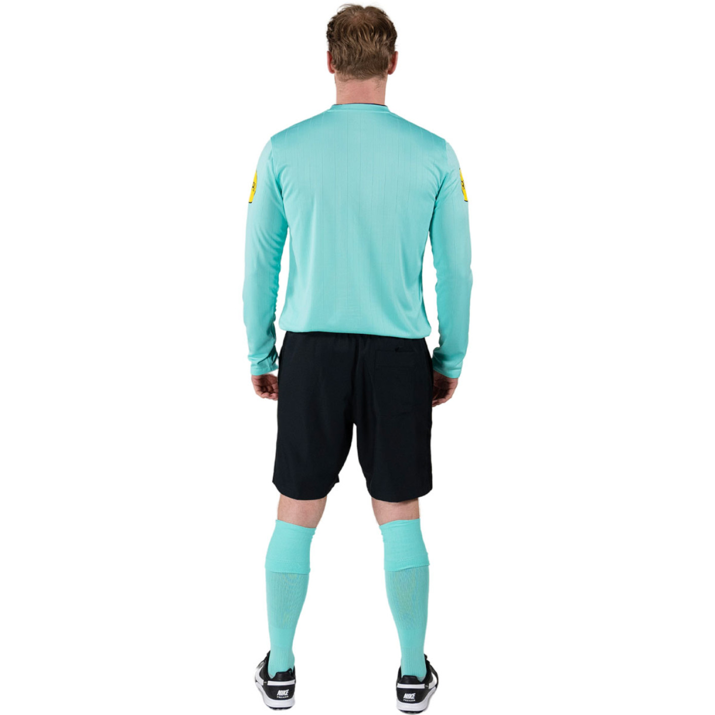Nike KNVB Scheidsrechterstenue Lange Mouwen 2024-2026 Turquoise Zwart