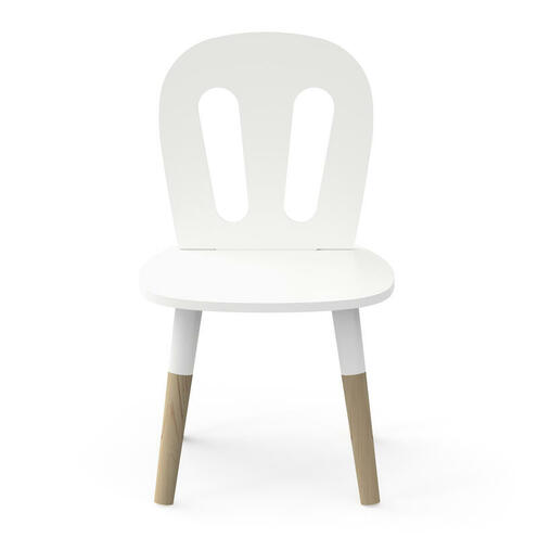 Set 1 Table + 2 chaises FIRMIANA Blanc - CBA Meubles