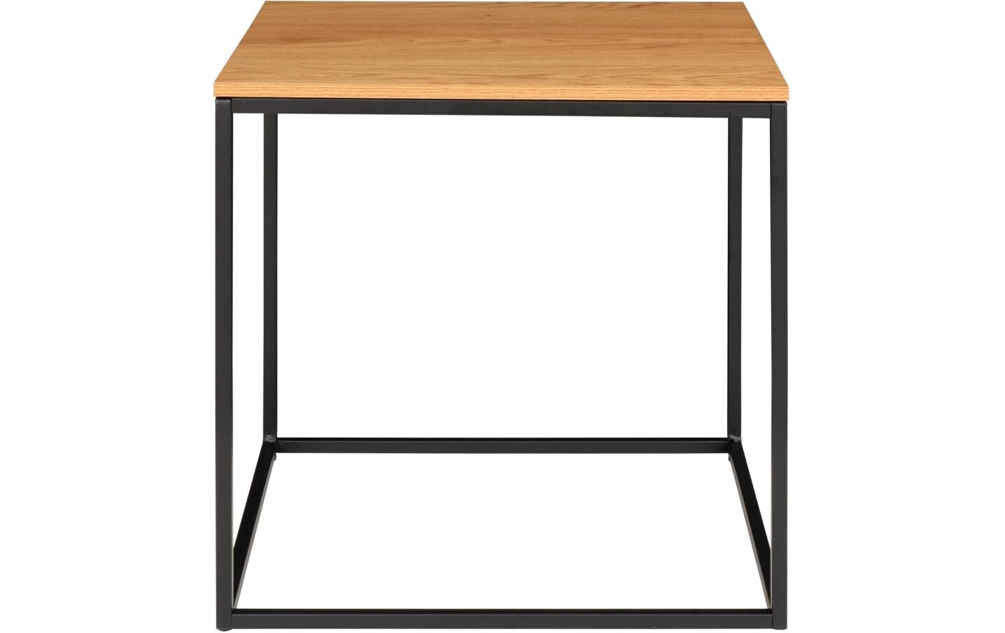 Beistelltisch Vita 45 x 45 cm, Nature/SchwarzQuadratischer Couchtisch