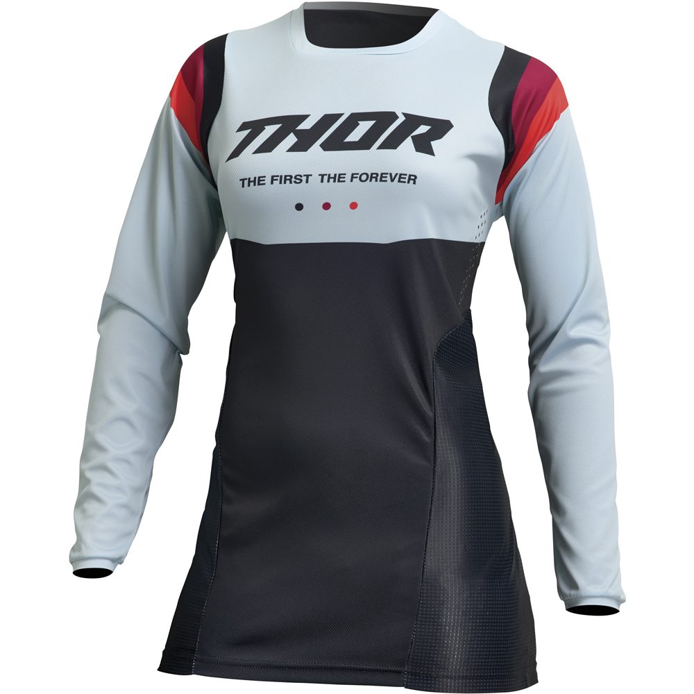 Thor Motocross - Maillot femme Pulse Rev Blanc / Noir