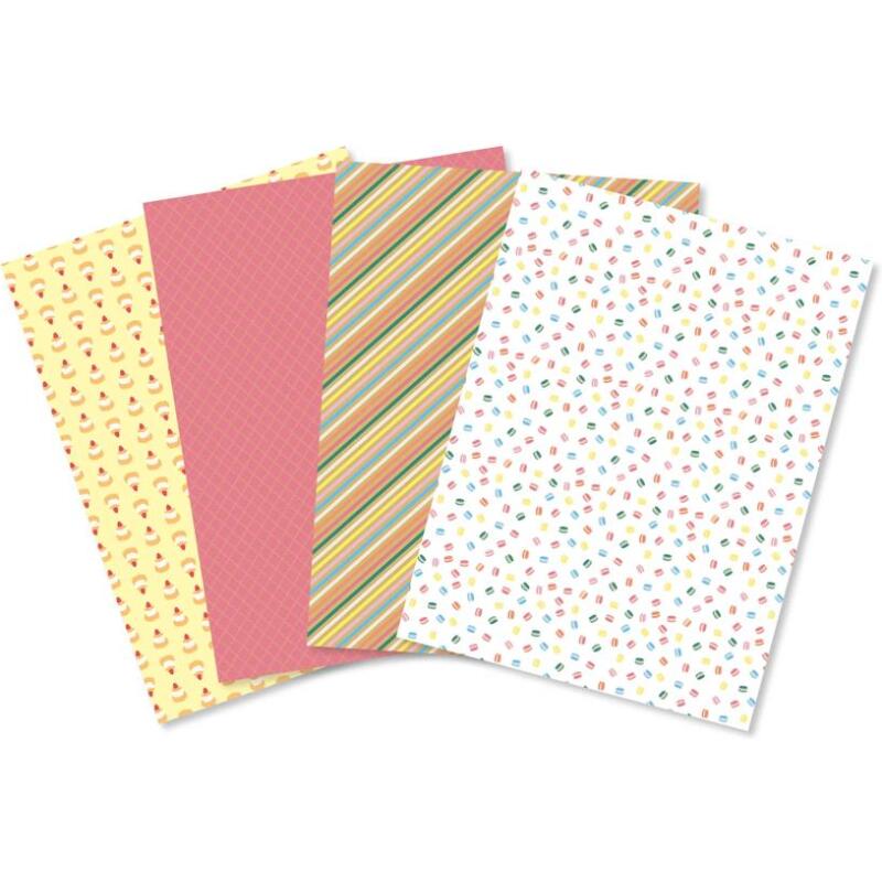 Assortiment 4 papiers foil Boudoir gourmand - Assortiment