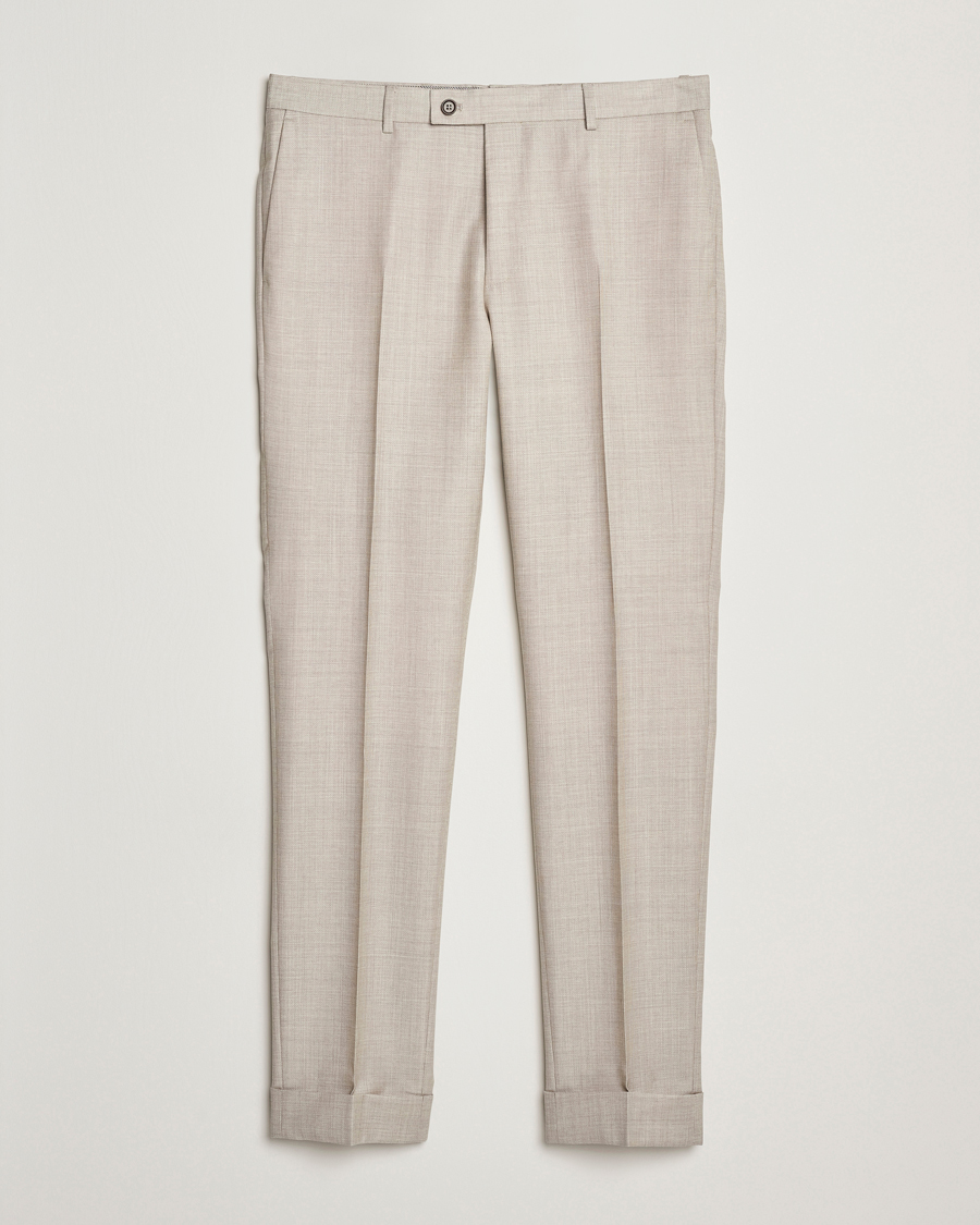 Morris Heritage Prestige Structured Suit Trousers Beige