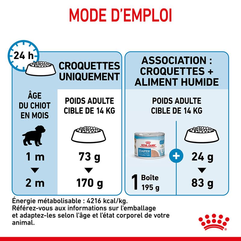 Royal Canin Medium Starter Mother & Babydog à prix discount sur bitiba.fr