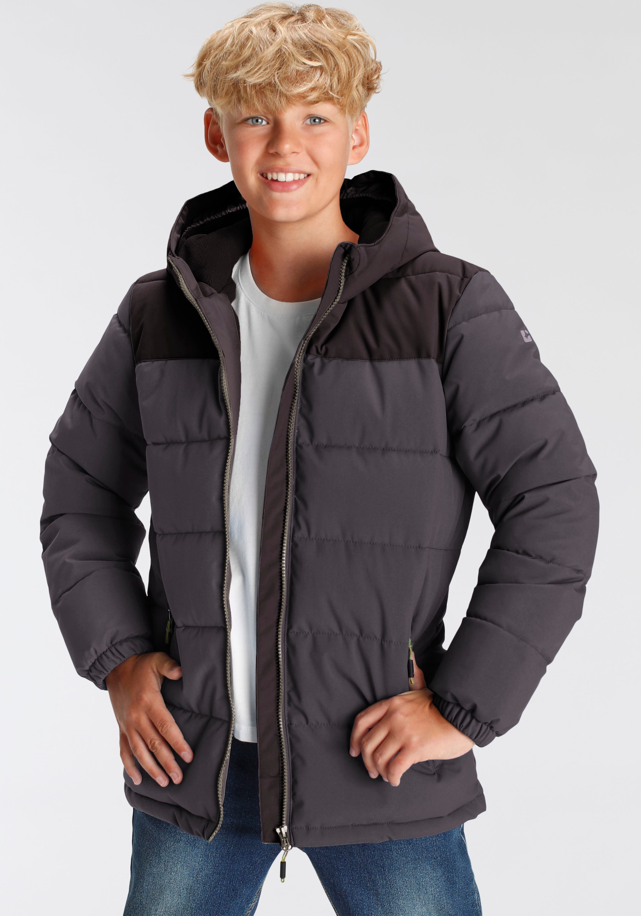 Killtec Winterjacke »KW 1 BYS JCKT OT« 1 Stk. tlg. mit Kapuze Winddicht & Wasserabweisend & Atmungsaktiv & für Kinder