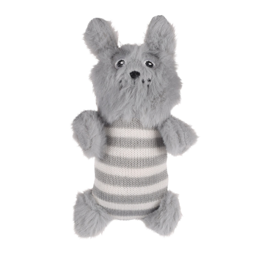 Ours gris avec catnip 16 x 11 x 3 cm jouet pour chat