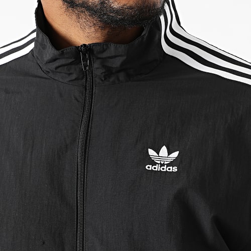 Veste Zippée A Bandes Lock Up H41391 Noir