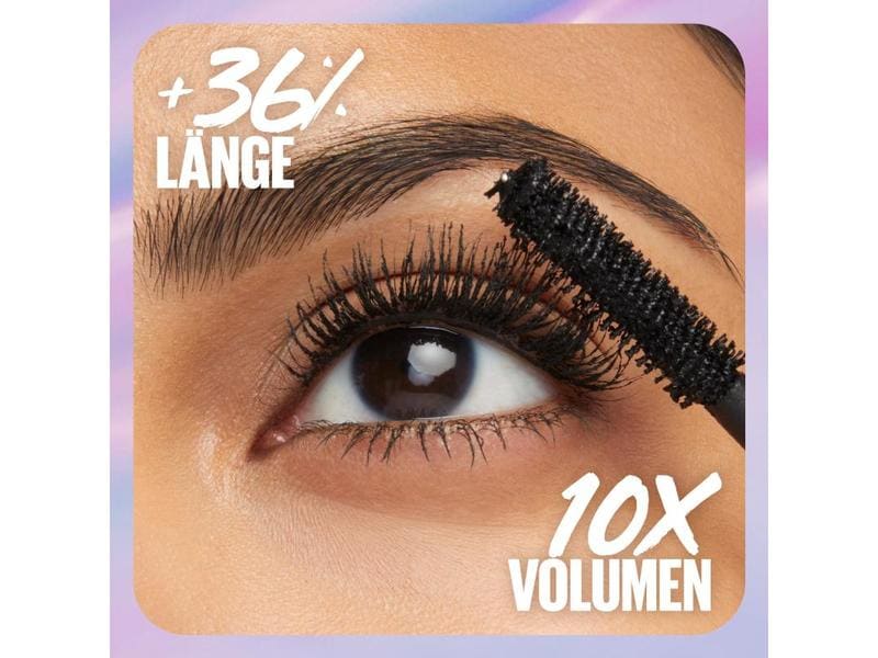 Maybelline Falsies Surreal Extensions Mascara very black Wimperntusche für  36% längere Wimpern und ein volles Volumen
