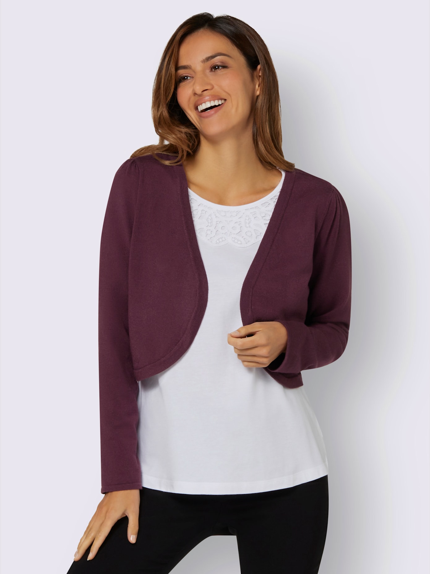 Boléro en tricot coupe boléro tendance
