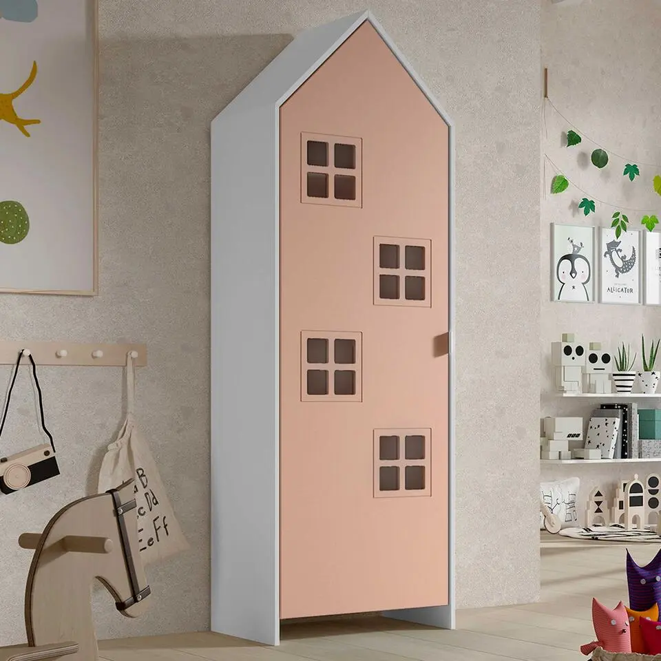 Kledingkast Casami Bruges - 58x37x172 cm - Roze