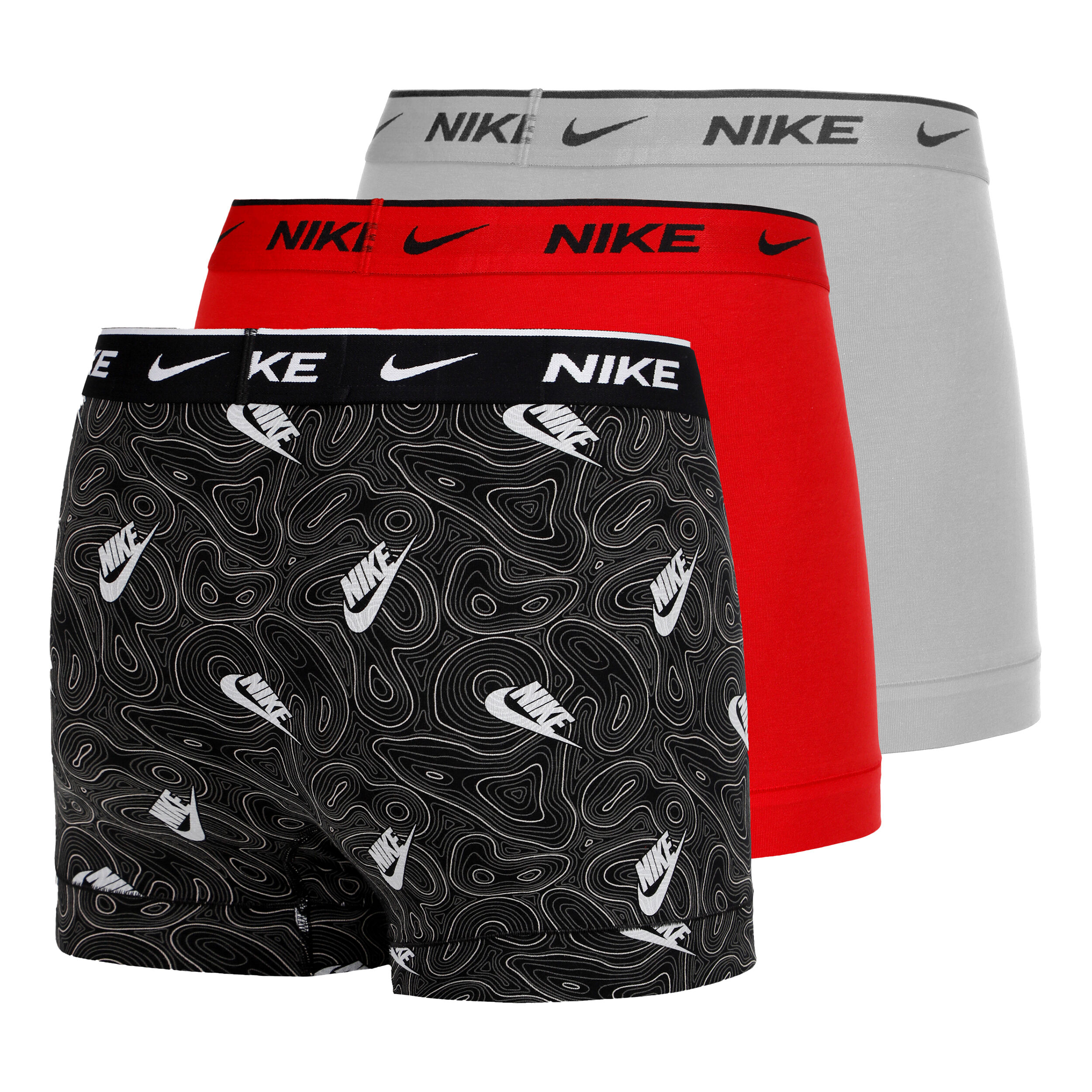 Nike Everyday Cotton Stretch Trunk Caleçon Pack De 3 Hommes - Multicouleur