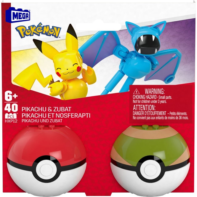 MEGA - Pokémon - Pokéball Collection - Pikachu und Zubat