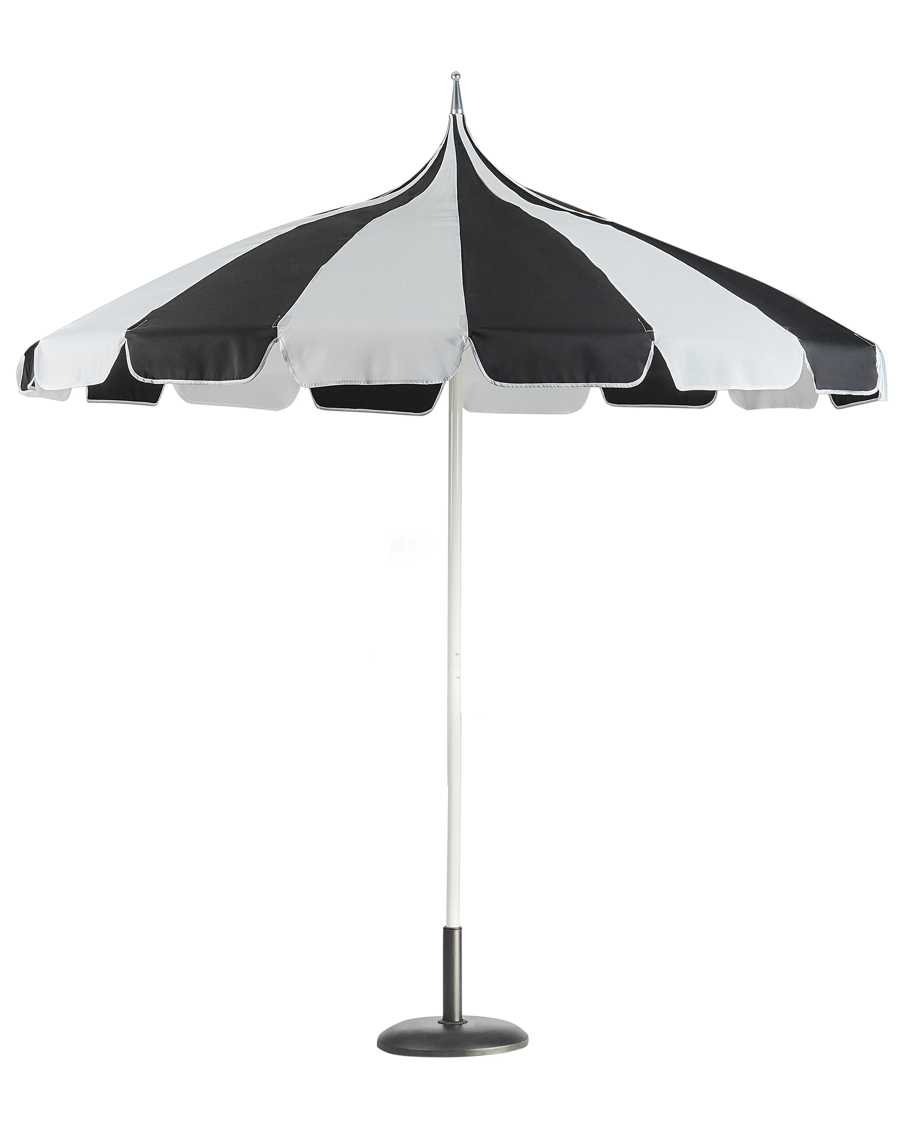 Parasol 245 cm MINOA Zwart/wit
