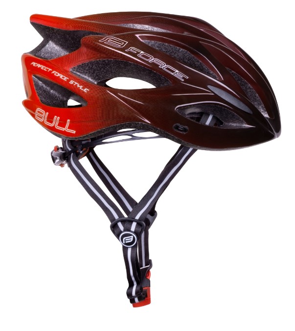 Force Bull Hue Cykelhjelm Sort / Rød