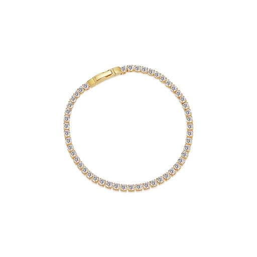Sif Jakobs Jewellery Ellera Grande Armbånd, Guld/Hvid, 17 cm