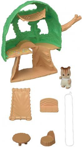 Sylvanian Families - The Hut en Baby Ecureuil Roux - Figuren - Multikleur - Plastic