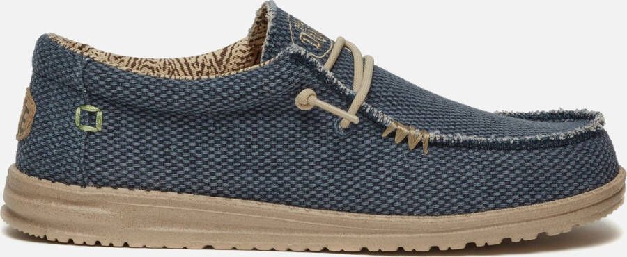 Hey Dude HEYDUDE Mikka Braided Heren Instappers Deep Blue Blauw HD40124-4NL