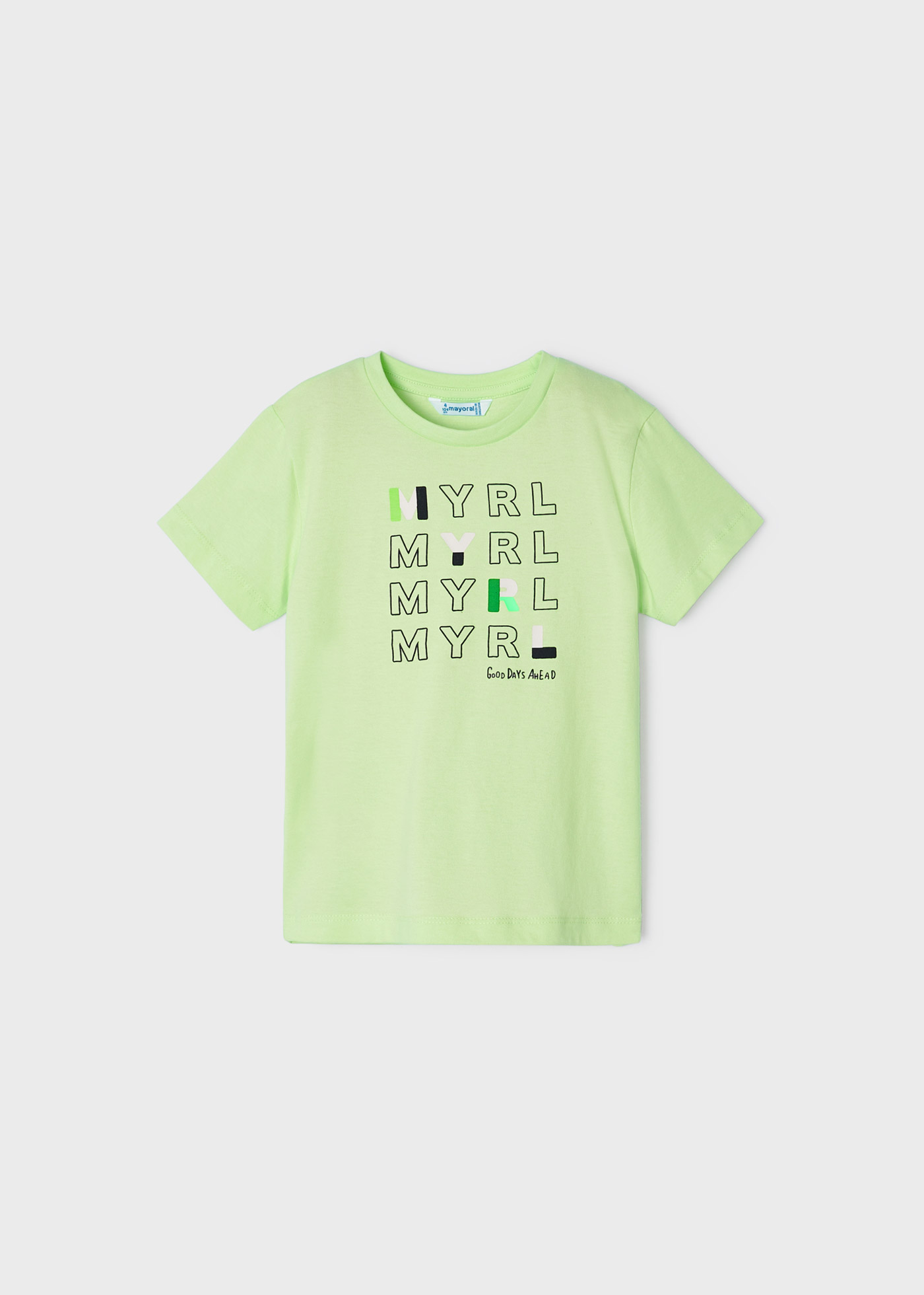Camiseta básica de manga curta para meninos