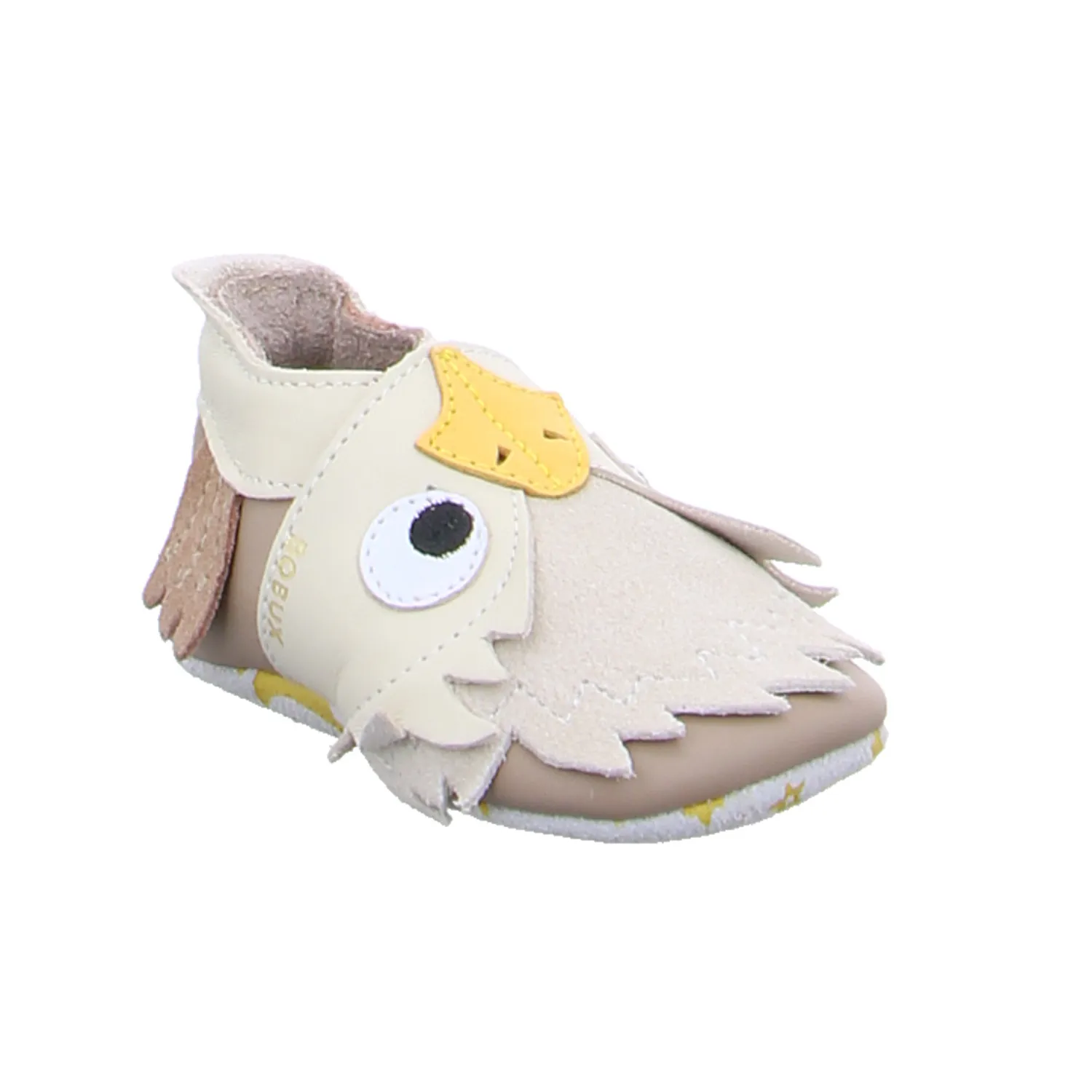 BOBUX Krabbelschuh Taupe Leder  soft sole