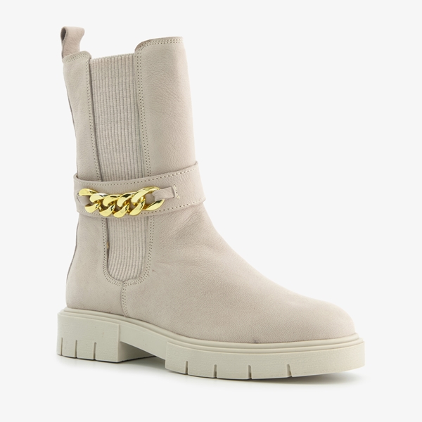 Groot leren meisjes chelsea boots