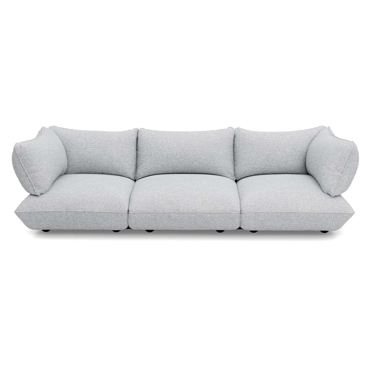 3-zitsbank Sumo boucle grecycled grey melange