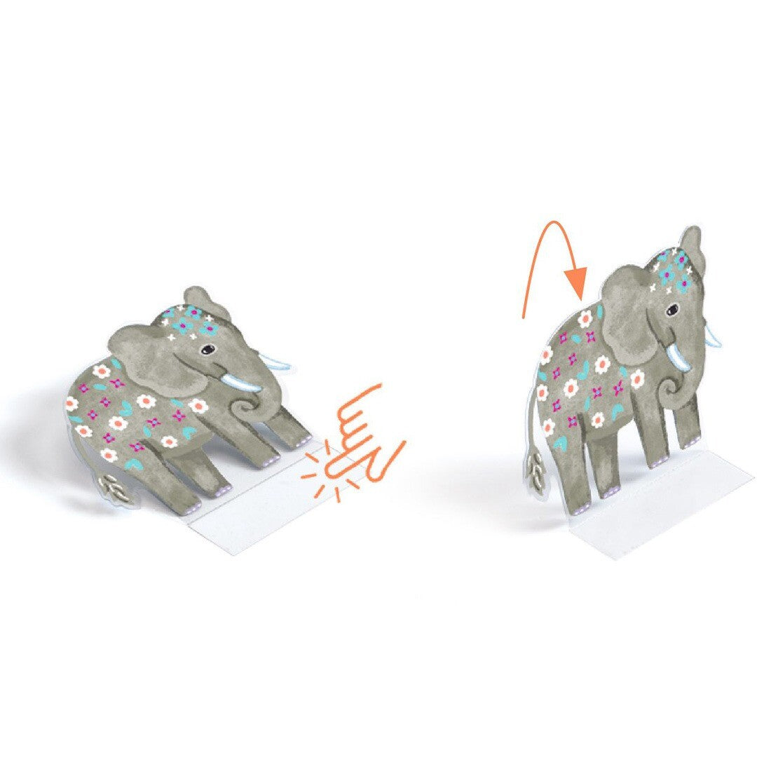 Djeco knutselset herbruikbare 3D stickers - animals