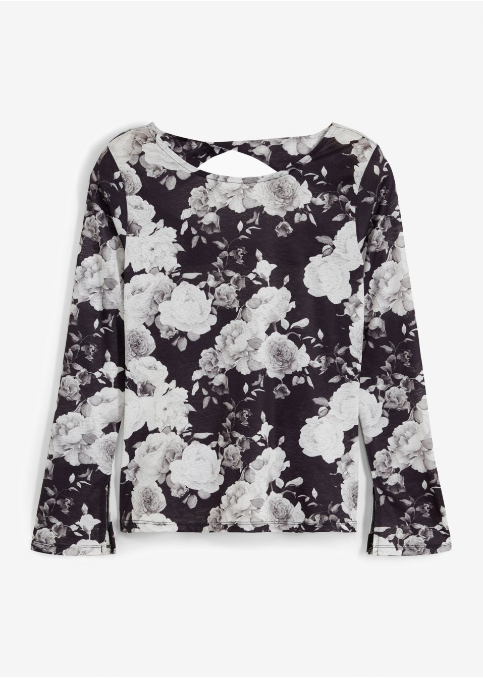T-shirt manches longues avec découpe