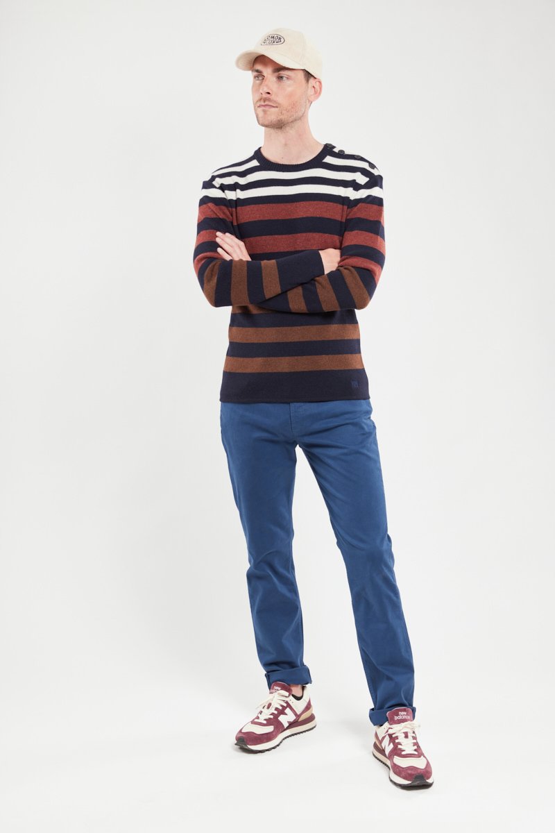 Pantalon coupe droite - coton