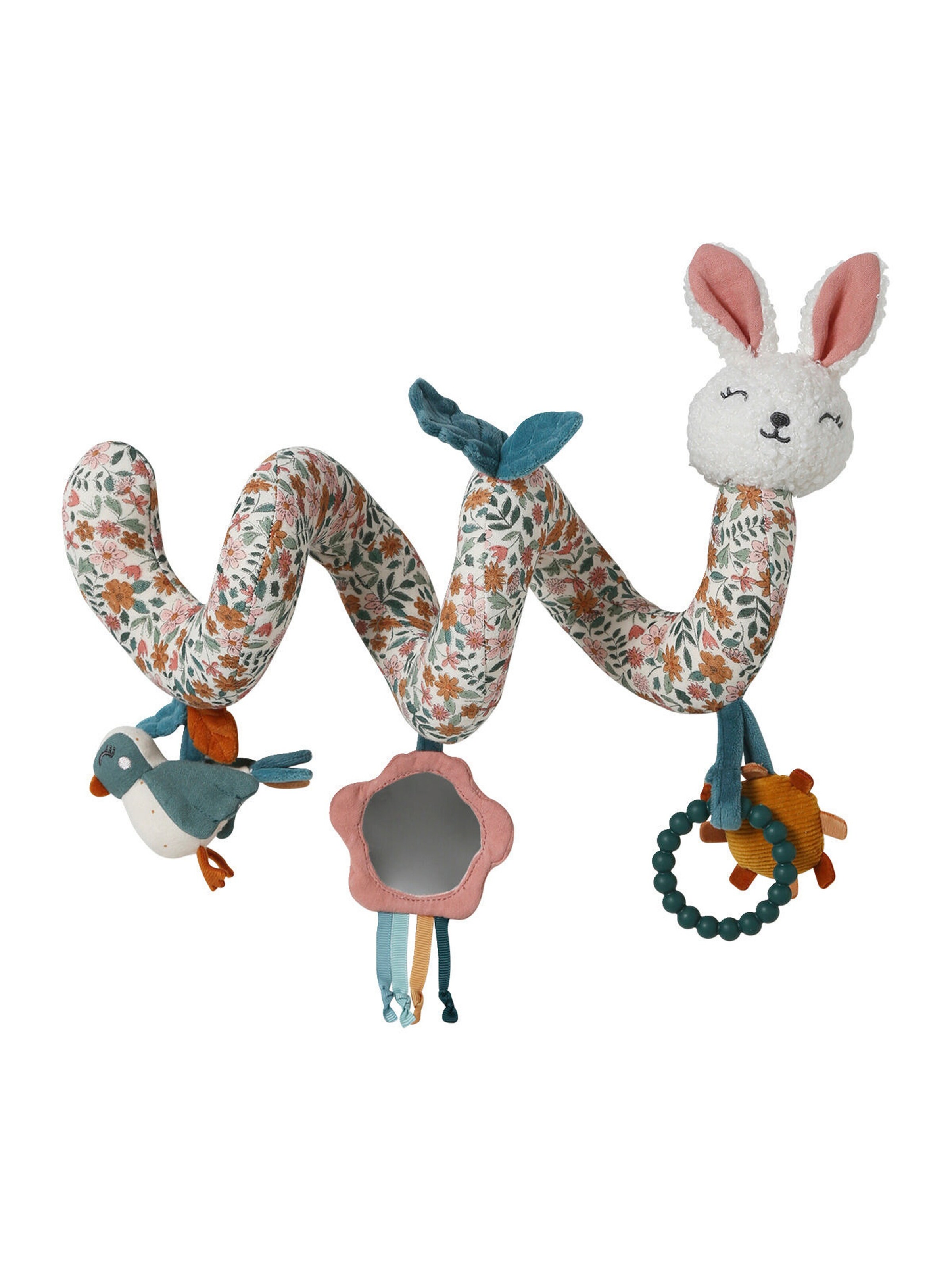 Vertbaudet Baby Activity-Spirale RETRO FLOWER gelb