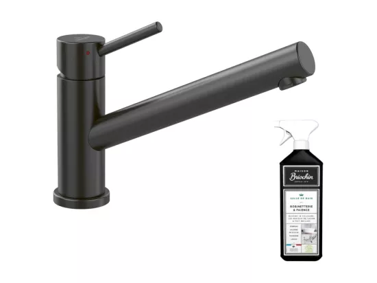 Robinet cuisine VILLEROY ET BOCH Como Anthracite + nettoyant