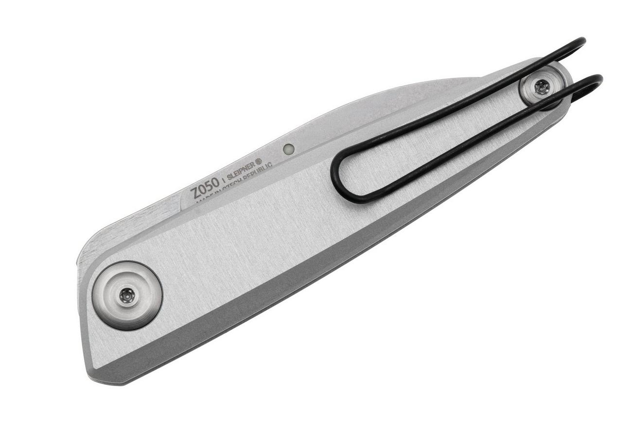 ANV Knives Z050BB, Z050-009BB Stonewashed Sleipner, Dural Silver Aluminium, slipjoint zakmes