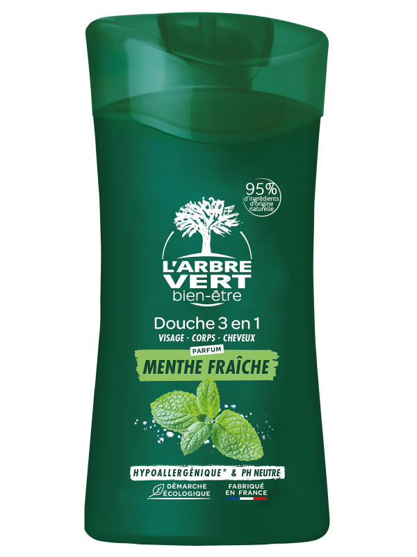 L'ARBRE VERT Duschcreme Creme 3in1 Mann Minze Französisch Fl 250 ml