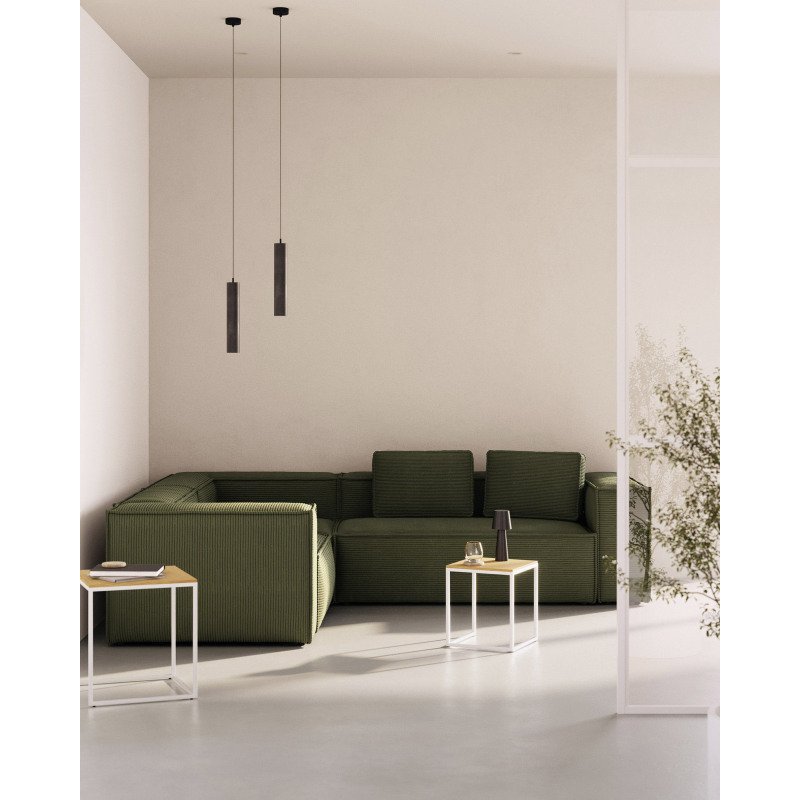 Canapé d’angle Blok 4 places vert 290 x 290 cm