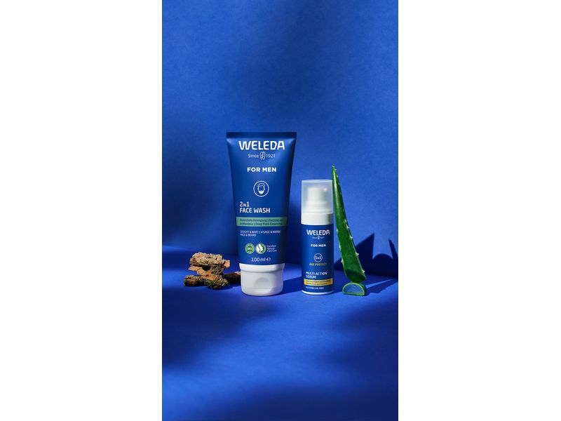 WELEDA Reinigungsgel For Men 2in1 100 ml Natürliche Gesichtsreinigung für Männer entwickelt