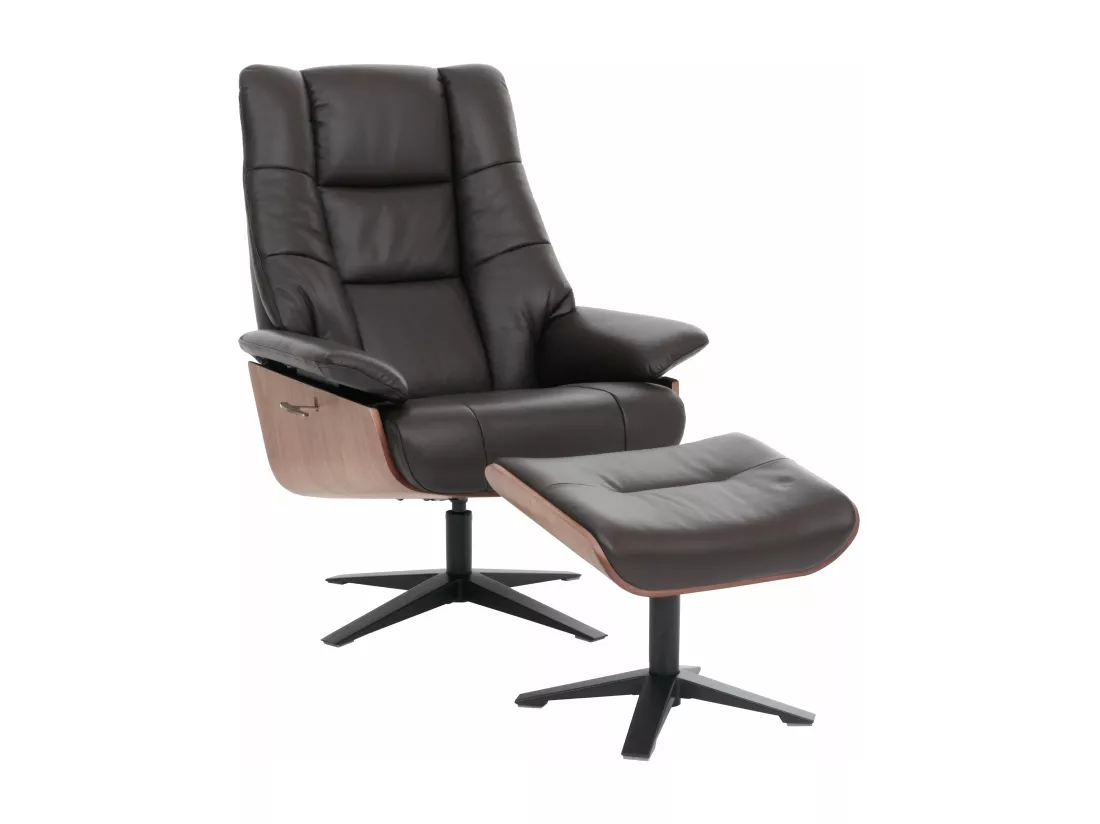 Fauteuil de relaxation avec bois marron 72 x 65 x 105 cm 04_0007823
