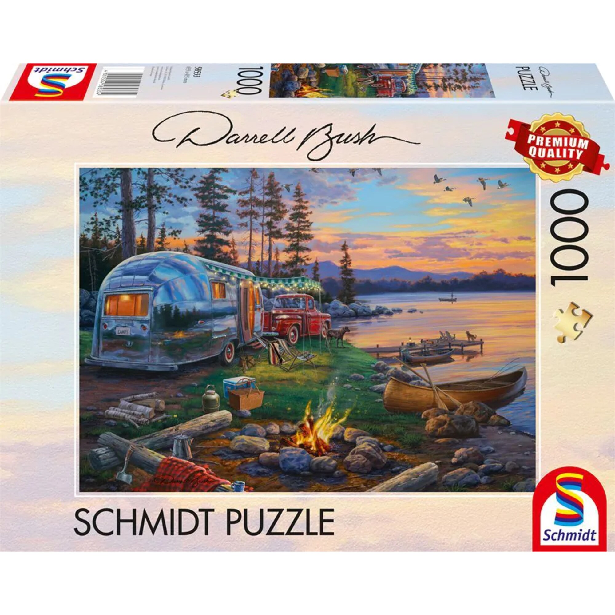 Schmidt Spiele Puzzle Darrell Bush: Campingidyll am See