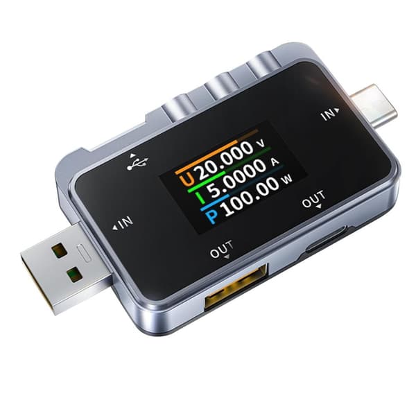 FNIRSI FNAC-28 USB-tester for nøyaktig strøm- og spenningsmåling