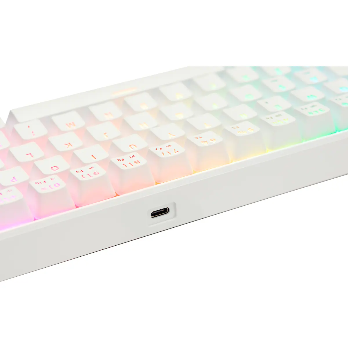 NOS C-450 Mini PRO RGB gamingtastatur (hvit)
