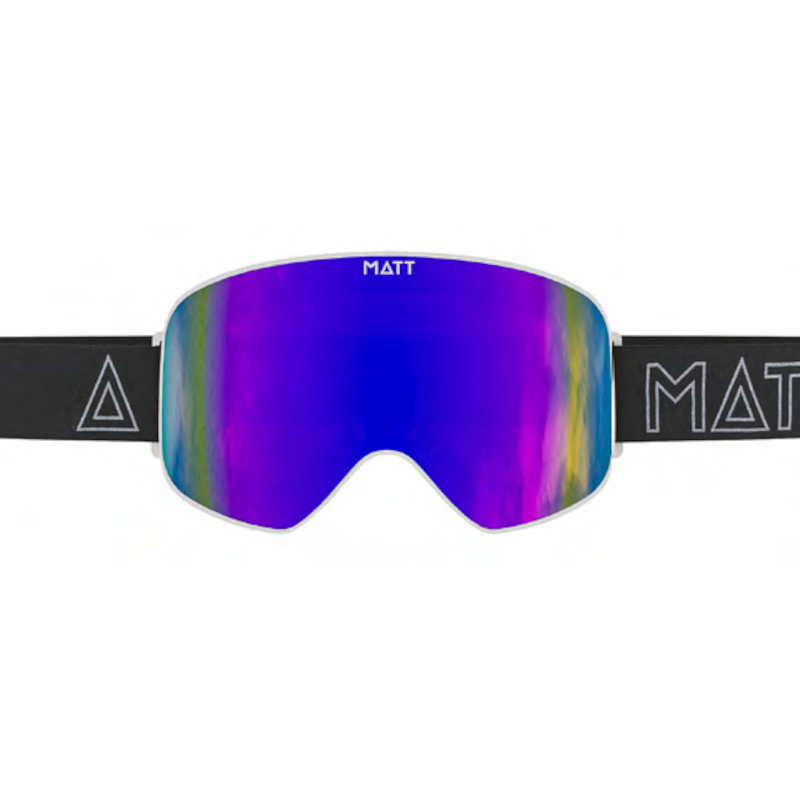 Matt scale skibril - blue