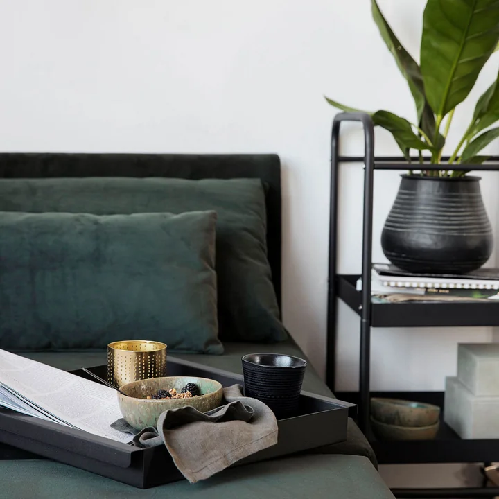 House Doctor - Servierwagen Roll, bordeaux