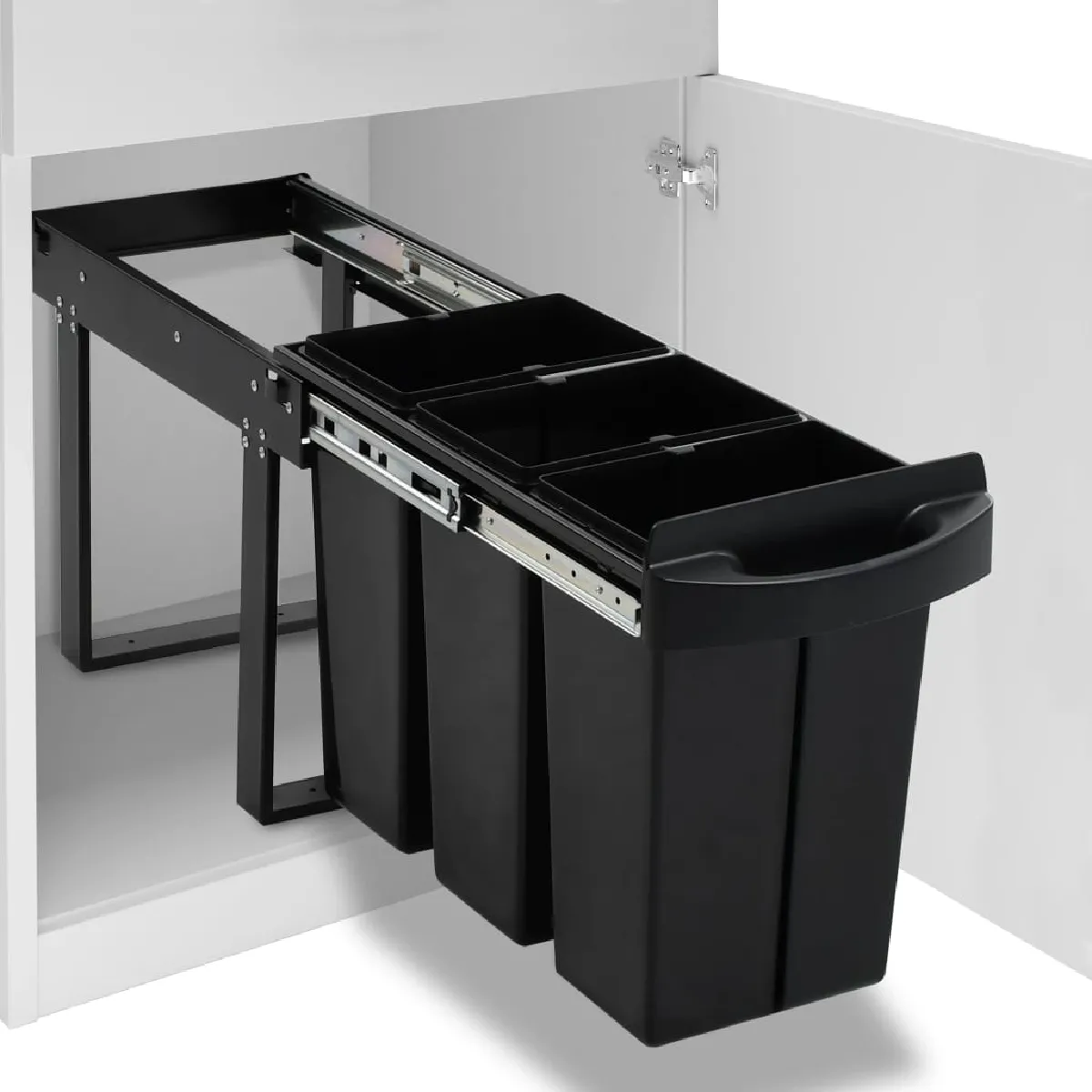vidaXL Poubelle de cuisine intégrée - 36L