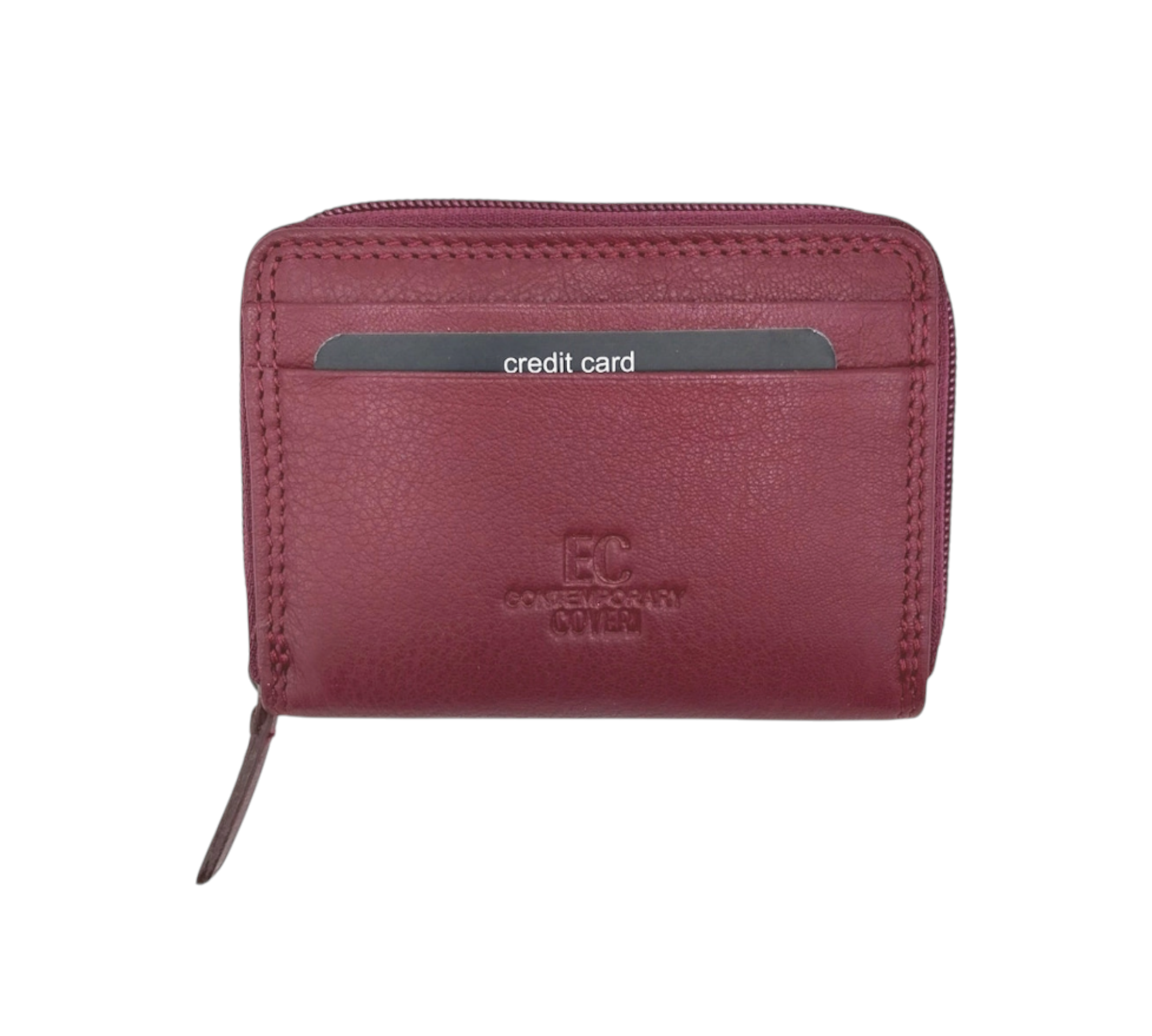 Compacte leren dames portemonnee – EC COVERI