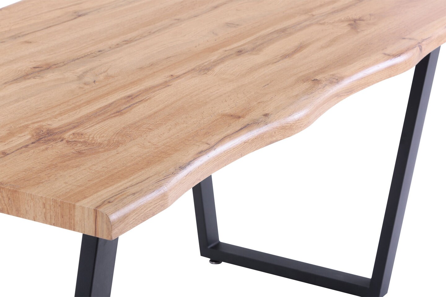 CASAVANTI Esstisch 160 x 90 cm Wildeiche-Dekor/schwarz